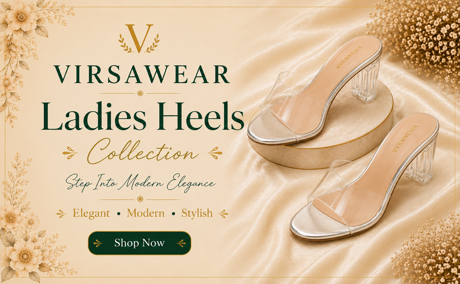 VIRSAWEAR Flat Sandals Collection Banner