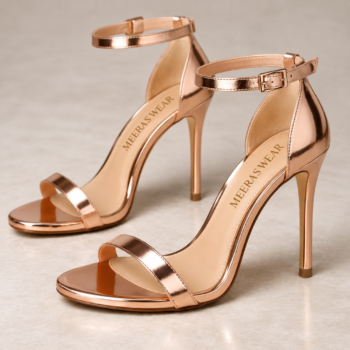 Rose Gold High Heels for Women